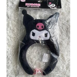 Sanrio Kuromi Pet Dog Cat Headband Costume Accessory Size L/XL Soft Plush NEW
